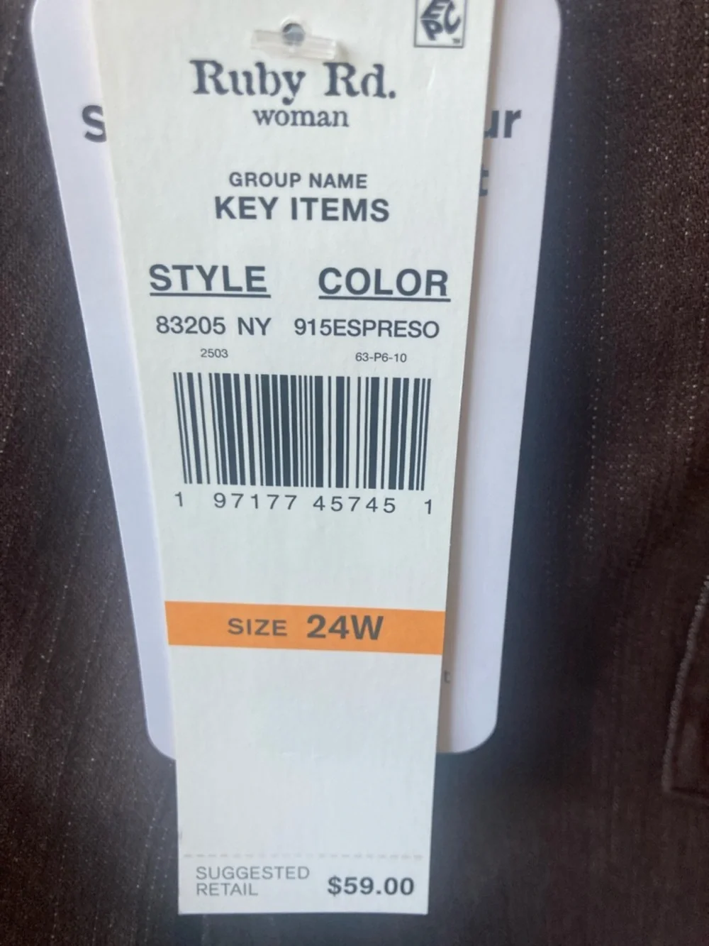Ruby Rd ankle pant slimming contour waistband pant 24W - Picture 15 of 17
